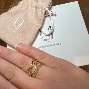 NWT- Uncommon James Vintage 5 Layer Ring Set